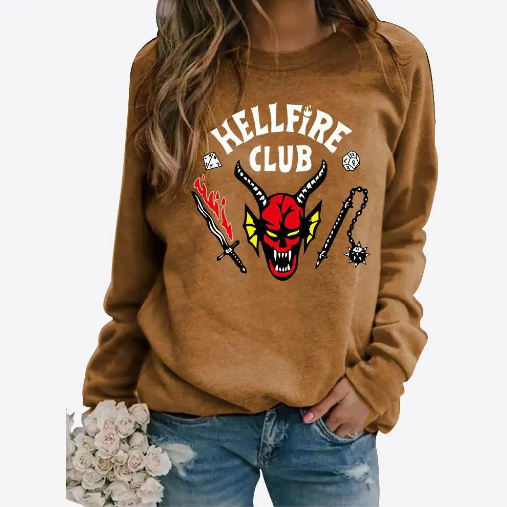 Independent Station Animal Letter Print Sweatshirt for Men And Women European American Style Fashion Trend