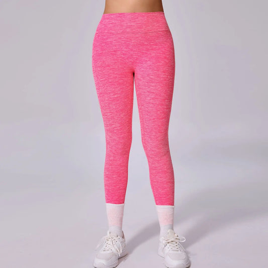 High Waist Yoga Pants for Women - Seamless Quick Dry Workout Leggings, Tummy Control & Butt Lift