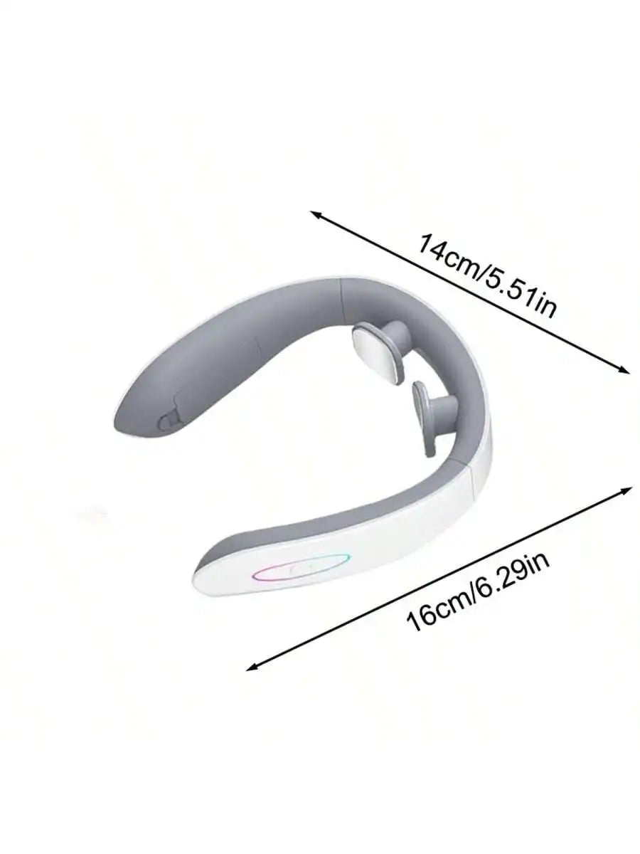 1PC Battery White Cervical Massage Device Multi Functional Neck Protection and Neck Relaxation Massager Portable Portable Neck C