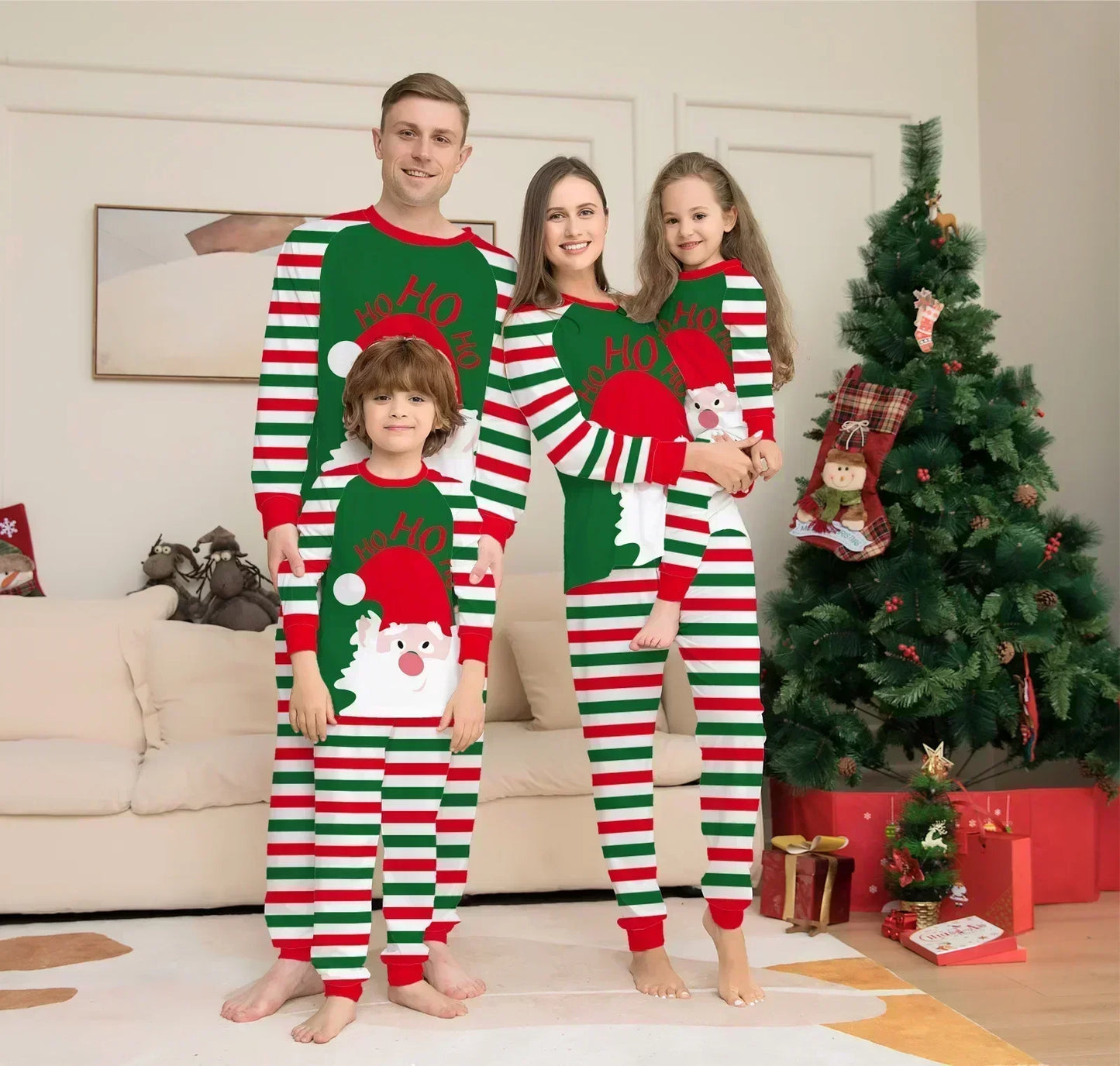 2025 Xmas Family Matching Pajamas Letter Print Adult Kid Baby Family Matching Outfit Mother Daughter Kids Christmas Family Pj's