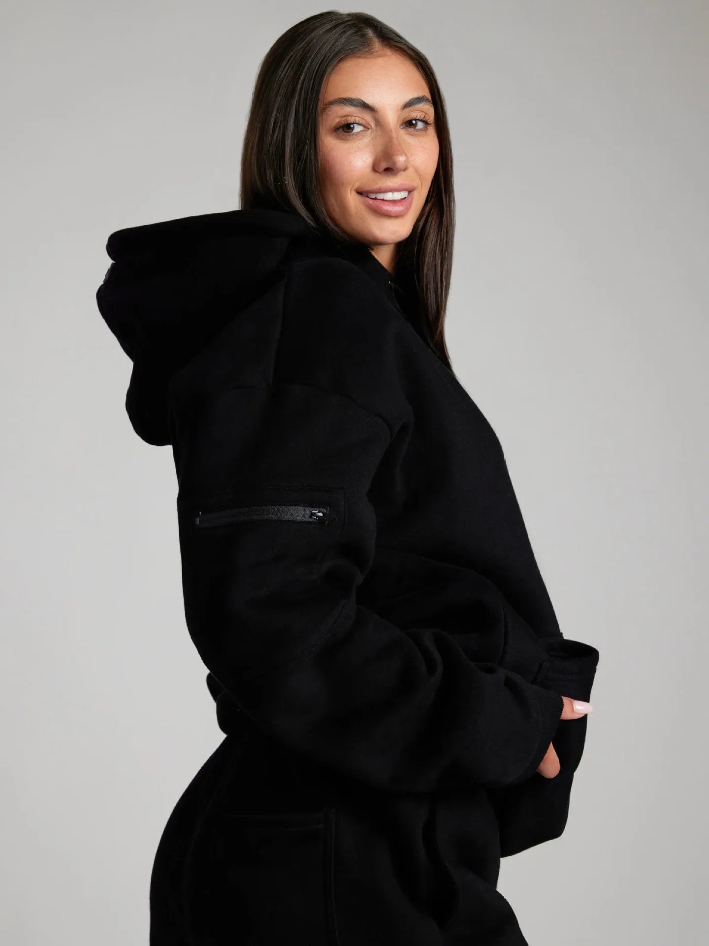 TARUXY Casual Hooded Sweatshirt Long Pants Set Women Eye Mask Pocket Pullover Sweatshirt Loose Trousers 2-Piece Set Autumn New