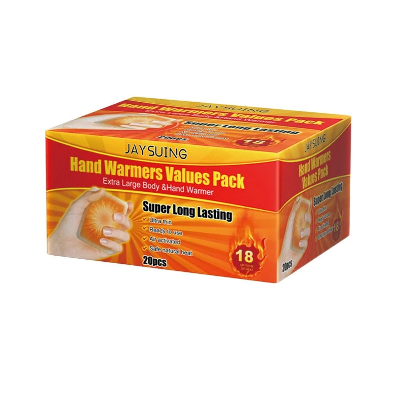 1 Box Portable Self Heating Pads Hand Warmers Values Pack for Waist Abdomen Care
