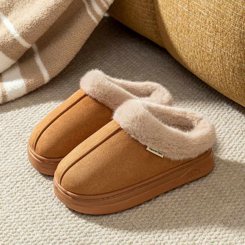 Fashion Women's Winter Slippers Indoor and Outdoor Warmth Anti-slip Comfort Thick Sole Casual Couple Home Shoes Snow Boots