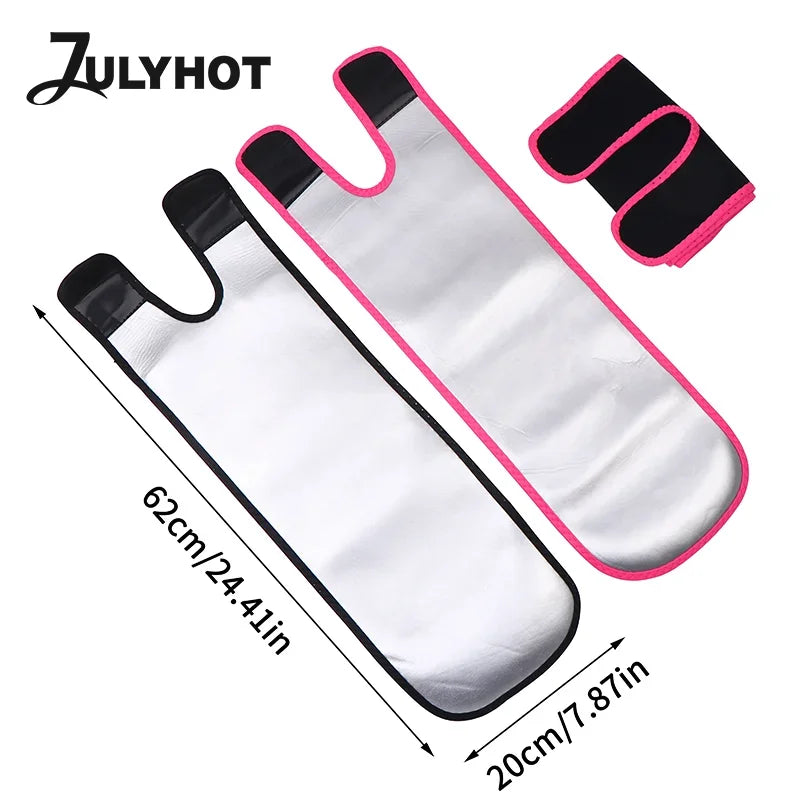 1Pair Adjustable Sauna Thigh Trimmer Belt For Women - Sweat - Boosting Leg Shaper Wrap For Workout, Training & Shaping
