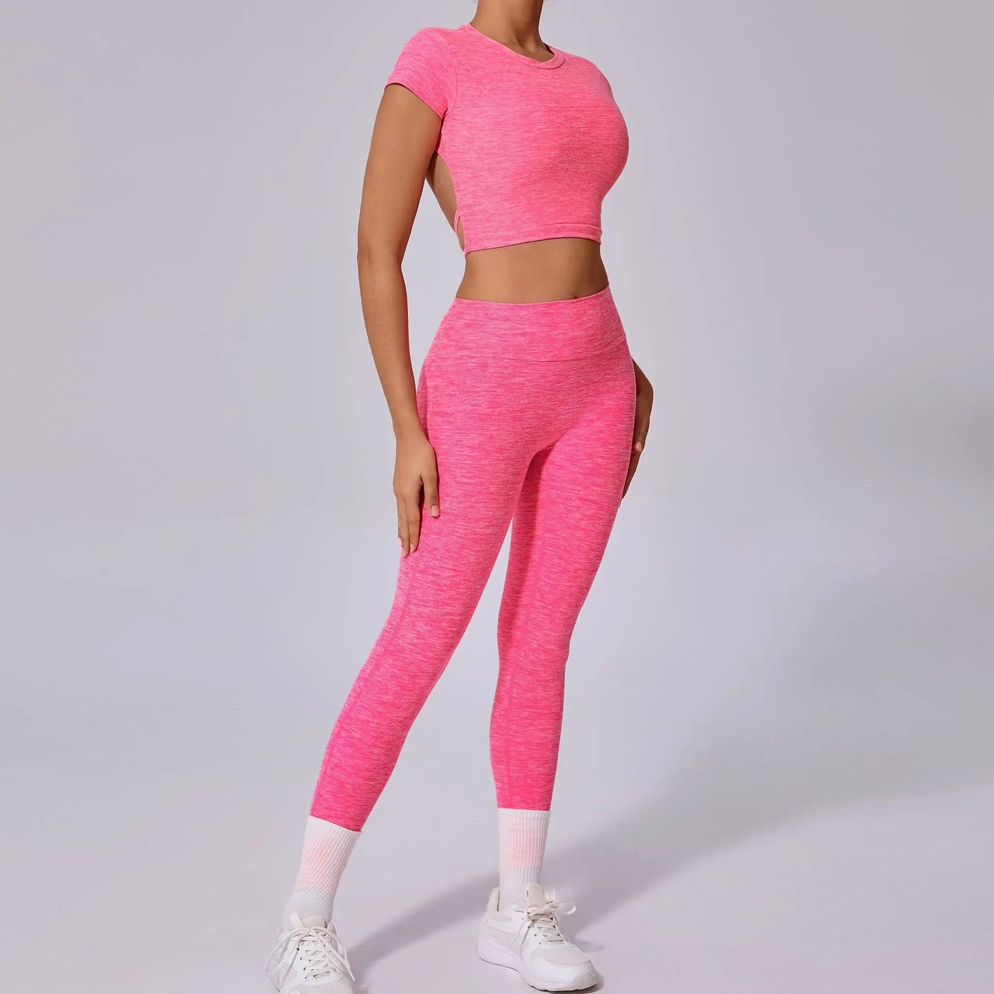 High Waist Yoga Pants for Women - Seamless Quick Dry Workout Leggings, Tummy Control & Butt Lift