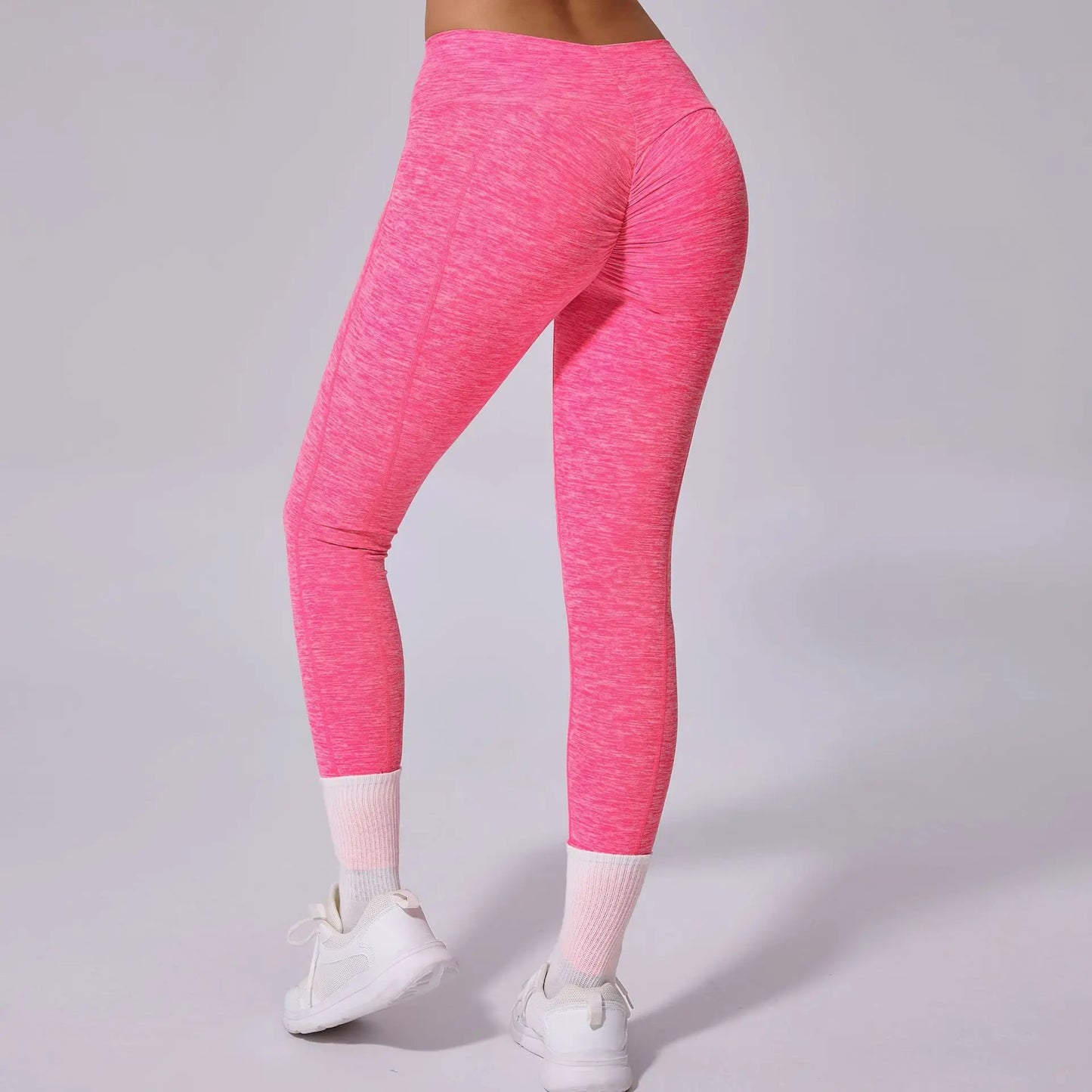 High Waist Yoga Pants for Women - Seamless Quick Dry Workout Leggings, Tummy Control & Butt Lift