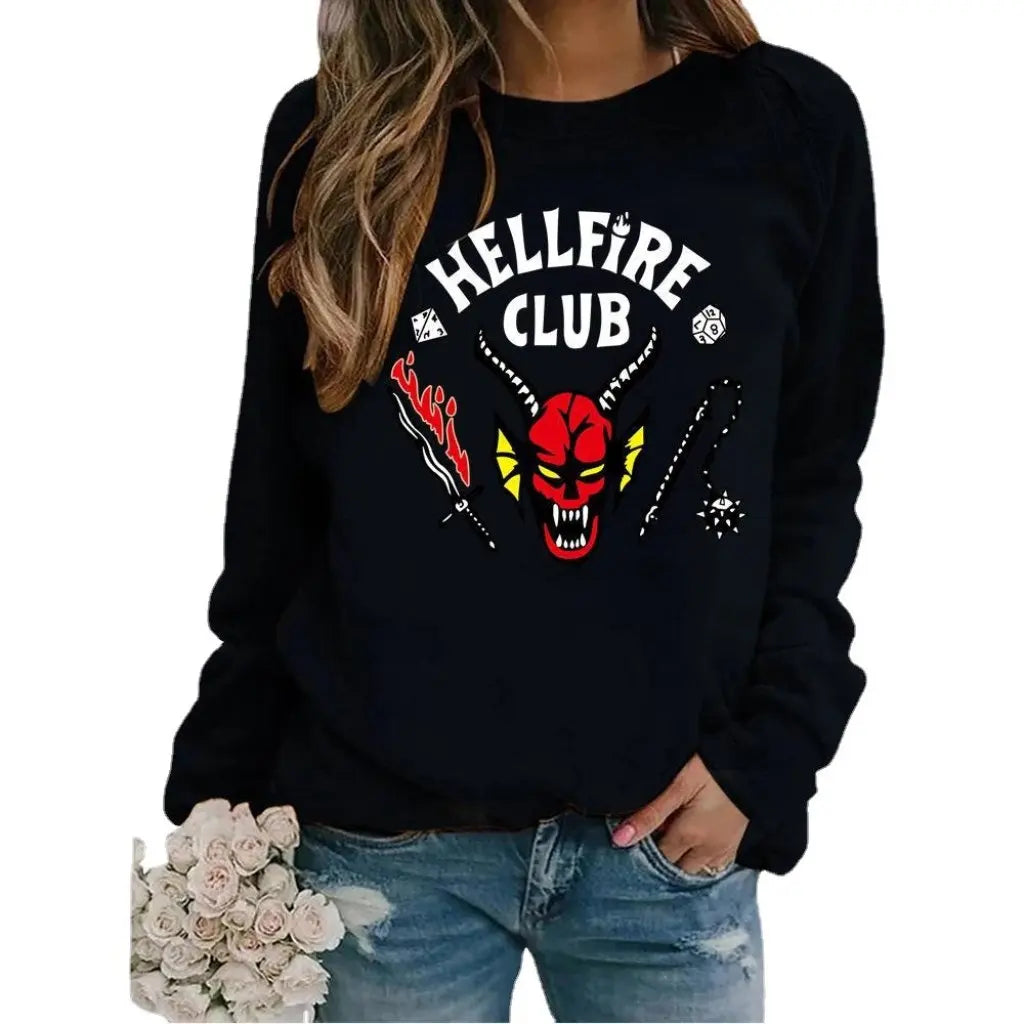 Independent Station Animal Letter Print Sweatshirt for Men And Women European American Style Fashion Trend
