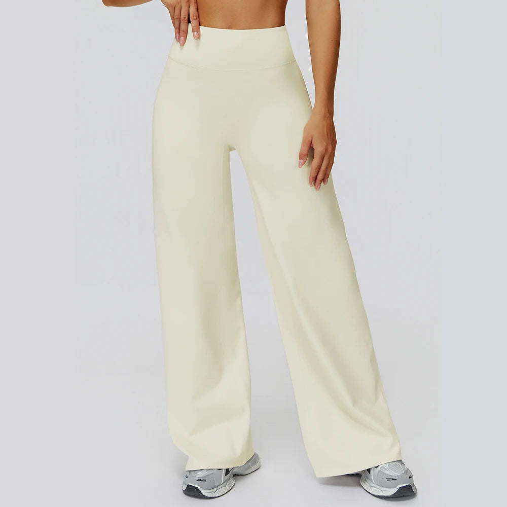 Warm Yoga Pants Women Bell Bottoms High Waist Sport Flare Pants Gym Fitness Leggings Female Legging Tummy Control Wide-leg Pants