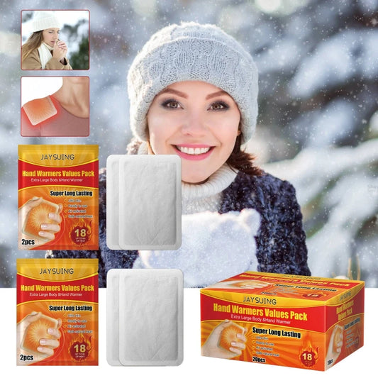 1 Box Portable Self Heating Pads Hand Warmers Values Pack for Waist Abdomen Care