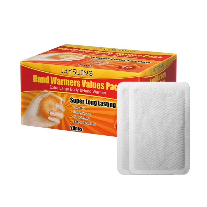 1 Box Portable Self Heating Pads Hand Warmers Values Pack for Waist Abdomen Care