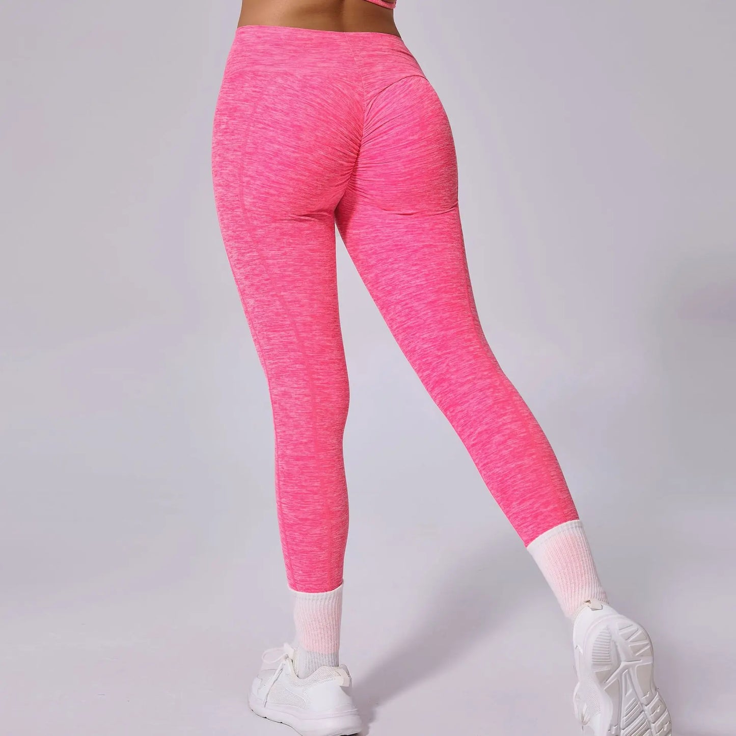 High Waist Yoga Pants for Women - Seamless Quick Dry Workout Leggings, Tummy Control & Butt Lift