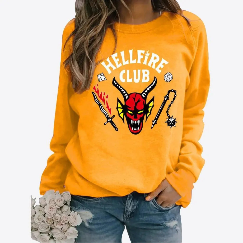 Independent Station Animal Letter Print Sweatshirt for Men And Women European American Style Fashion Trend