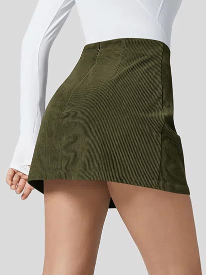 Magic Curve 2-in-1 High-Waisted Corduroy Skirt